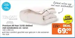 Albert Heijn Premium All Year 15/85 dekbed met eendendons en veren aanbieding