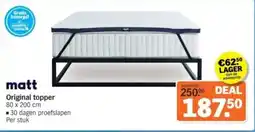 Albert Heijn matt Original topper aanbieding