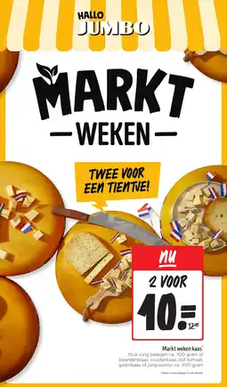 Jumbo Markt weken kaas aanbieding