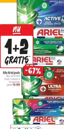 Jumbo Alle Ariel poBijv. Ariel 3in1 Pods 3 dozen à aanbieding