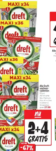 Jumbo Alle Dreft vaatwas- tabletten aanbieding
