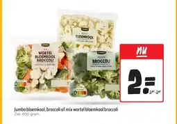 Jumbo Jumbo bloemkool, broccoli of mix wortel bloemkool broccoli aanbieding