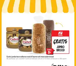 Jumbo Gratis Jumbo korn volkoren rond of boeren wit meerzaden brood aanbieding