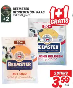 Dekamarkt Beemster gesneden 30+ kaas aanbieding