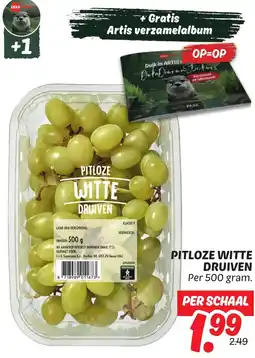Dekamarkt Pitloze witte druiven aanbieding