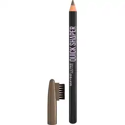 Kruidvat Maybelline New York Express Brow 04 Medium Brown Shaping Pencil aanbieding