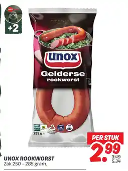 Dekamarkt Gelderse rookworst aanbieding