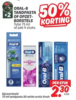 Dekamarkt Oral b tandpasta of opzet borstels aanbieding
