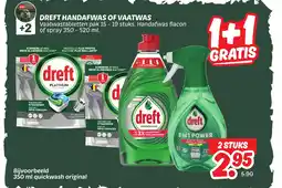 Dekamarkt Dreft handafwas of vaatwas aanbieding