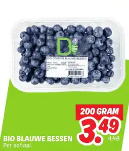 Dekamarkt Bio blauwe bessen aanbieding
