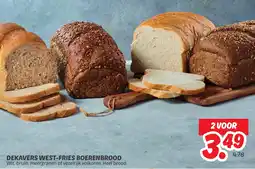 Dekamarkt Dekavers west fries boerenbrood aanbieding