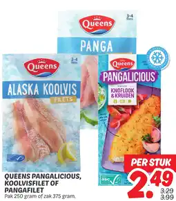 Dekamarkt Queens pangalicious, koolvisfilet of pangafilet aanbieding