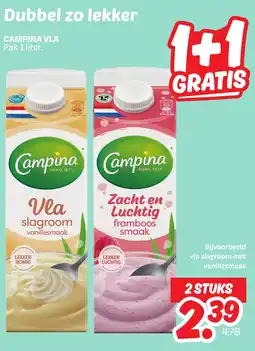 Dekamarkt Campina vla aanbieding