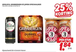 Dekamarkt Grolsch, grimbergen of jopen speciaalbier aanbieding