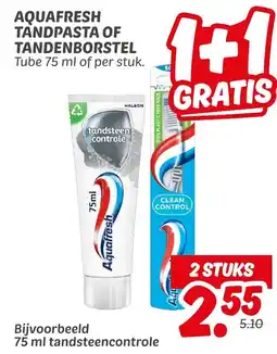 Dekamarkt Aquafresh tandpasta of tandenborstel aanbieding