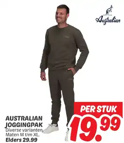 Dekamarkt Australian joggingpak aanbieding