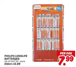Dekamarkt Philips longlife batterijen aanbieding