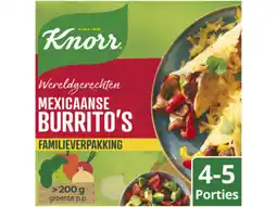 Hoogvliet Knorr Wereldgerechten maaltijdpakketten mexicaanse burritos xxl aanbieding