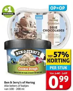 Hoogvliet Ben & Jerry's of Hertog aanbieding