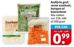 Hoogvliet Andijvie grof, verse zuurkool, hutspot of boerenkool aanbieding