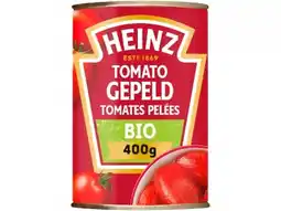 Hoogvliet Heinz Gepelde tomaten bio aanbieding
