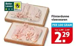 Hoogvliet Flinterdunne vleeswaren aanbieding
