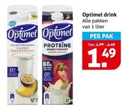 Hoogvliet Optimel drink aanbieding