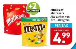 Hoogvliet M&M's of Maltesers aanbieding