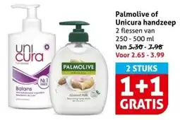 Hoogvliet Palmolive of Unicura handzeep aanbieding