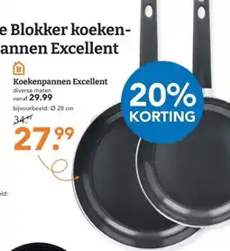 Blokker Koekenpannen Excellent aanbieding