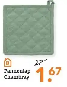 Blokker Pannenlap Chambray aanbieding