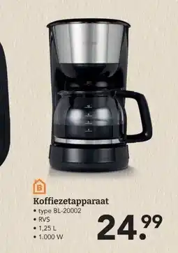 Blokker Koffiezetapparaat aanbieding