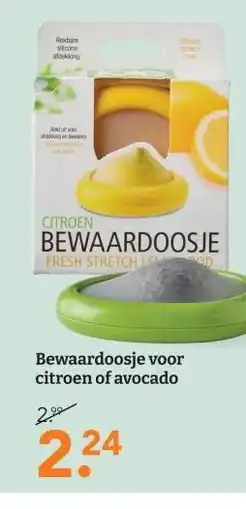 Blokker Bewaardoosje voor citroen of avocado aanbieding
