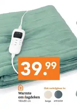 Blokker Warmte omslagdeken aanbieding