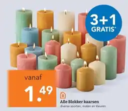 Blokker Alle Blokker kaarsen aanbieding