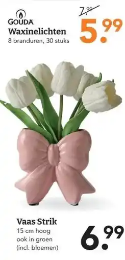 Blokker Vaas Strik aanbieding