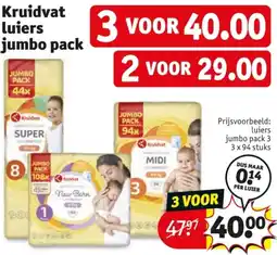 Kruidvat Kruidvat luiers jumbo pack aanbieding