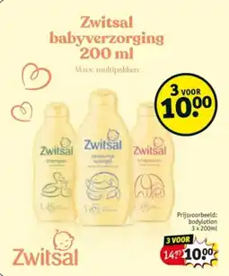 Kruidvat Zwitsal babyverzorging aanbieding