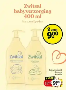 Kruidvat Zwitsal babyverzorging aanbieding