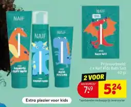 Kruidvat Naïf Kids Bath Salt aanbieding