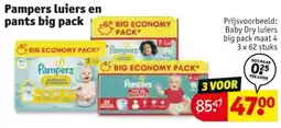 Kruidvat Pampers luiers en pants big pack aanbieding