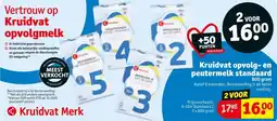 Kruidvat Kruidvat opvolg en peutermelk standaard aanbieding