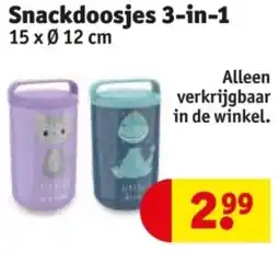 Kruidvat Snackdoosjes 3 in 1 aanbieding