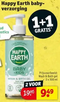 Kruidvat Happy Earth babyverzorging aanbieding