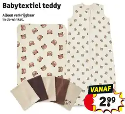 Kruidvat Babytextiel teddy aanbieding