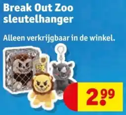 Kruidvat Break Out Zoo sleutelhanger aanbieding