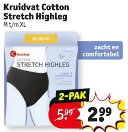 Kruidvat Kruidvat Cotton Stretch Highleg aanbieding