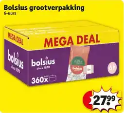 Kruidvat Bolsius grootverpakking aanbieding