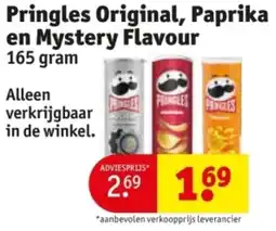 Kruidvat Pringles Original, Paprika en Mystery Flavour aanbieding