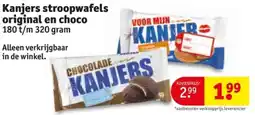 Kruidvat Kanjers stroopwafels original en choco aanbieding